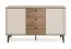 Schlafzimmer Komplett-Set C Belladere | 4-teilig | Nuss/Kaschmir/Braun | Einzelbett inkl. Lattenrost | Liegefläche 140 x 200 cm Kleiderschrank | Kommode | Nachtkommode