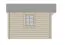 Gartenhaus Wiesentraum 01, Naturbelassen, 34 mm Blockbohlenhaus, Grundfläche 9 m², Satteldach, mit 1 Doppeltür und 1 Einzelfenster