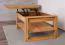 Couchtisch Wooden Nature 14 Wildeiche massiv geölt - 100 x 65 x 46-65 cm (B x T x H)