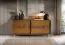 Kommode | Sideboard | Eiche Karamell | 183 x 48 x 81 cm | 2 Schiebetüren | 3 Einlegeböden | 6 Fächer | 4 Schubladen | Inginele 01