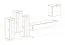Edle Wohnwand Balestrand 204, Farbe: Weiß / Eiche Wotan - Abmessungen: 160 x 330 x 40 cm (H x B x T), mit Push-to-open Funktion