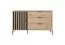 Schlafzimmer Komplett - Set A Chebba, 4-teilig, Farbe: Eiche Artisan / Anthrazit