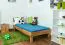 Eiche Holzbett Bettgestell 100 x 200 cm geölt Abbildung