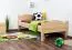 Bettrahmen für Kinder / Kinderbett 90 x 200 cm | Massivholz: Buche | Natur Lackiert Abbildung