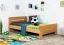 Bettrahmen für Kinder / Kinderbett 120 x 200 cm | Massivholz: Buche | Natur Lackiert | besonders hohe Qualität Abbildung
