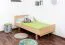 Bettrahmen für Kinder / Kinderbett 90 x 200 cm | Massivholz: Buche | Natur Lackiert Abbildung