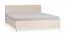Doppelbett | 180 x 200 cm | inkl. Lift up Lattenrost | Farbe: Beige | unkonventionelle Form | Bettkasten für Bettwäsche | für Schlafzimmer