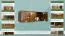 Hängeschrank Kiefer Vollholz massiv Eichefarben 024- Abmessung 50 x 120 x 60 cm (H x B x T)