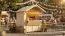 Verkaufsstand | Kiosk | inkl. Fußboden | Naturbelassen | Grundfläche: 3,19 m² | Verkaufshäuschen | Satteldach | Sonnentraum 01 | Gerahmte Massivholztür