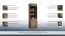 Vitrine Fazenda 03, Farbe: Dunkelbraun, Eiche teilmassiv – 199 x 61 x 41 cm (H x B x T)