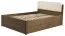 Doppelbett mit Staukasten Fazenda 08, Farbe: Dunkelbraun, Eiche teilmassiv – 160 x 200 cm (B x L)