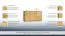 Kommode / Sideboard Jussara 13, Farbe: Natur, Eiche teilmassiv – 97 x 178 x 50 cm (H x B x T)