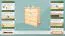 Schuhkipper Kiefer Holz massiv, Farbe: Natur 80x72x40 cm, Schuhschrank Schuhkommode