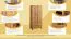 Schrank, Eiche Vollholz massiv - 180 x 90 x 40 cm (H x B x T)
