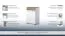 Schuhschrank, Farbe: Dunkelbraun 98x68x35 cm