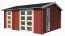Gartenhaus G268 Schwedenrot - 28 mm Blockbohlenhaus, Grundfläche: 15,96 m², Satteldach