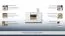 Sideboard, Anrichte, Kommode, 140 cm breit