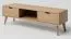 TV-Unterschrank Eiche massiv natur Aurornis 56 - Abmessungen: 44 x 142 x 40 cm (H x B x T)