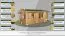 Holz-Gartenhaus 3,98 x 4,98 Meter (inkl. Dach) | Naturbelassen | Satteldach | 34 mm Blockbohlen-Haus Abbildung