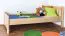 Bettrahmen für Kinder / Kinderbett 80 x 200 cm | Massivholz: Buche | Natur Lackiert Abbildung