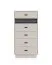 Schmale Kommode Niel 18, Farbe: Kaschmir, Maße: 120 x 60 x 40 cm, Highboard, mit sechs Schubladen, für Wohnzimmer