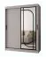 Schiebetürenschrank / Kleiderschrank | Kaschmir | 150 x 62 x 200 cm | 2 Kleiderstangen | zuverlässiges Gleitsysteme | 5 Fächer | dekorativer Spiegel