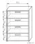 Schuhschrank Pamanukan 09, Farbe: Erle - Abmessungen: 82 x 60 x 35 cm (H x B x T)