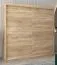 Schiebetürenschrank / Kleiderschrank Bisaurin 5A, Farbe: Eiche Sonoma - Abmessungen: 200 x 200 x 62 cm ( H x B x T)