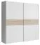 Schiebetürenschrank / Kleiderschrank Pibor 20, Farbe: Weiß / Sonoma Eiche - Abmessungen: 191 x 170 x 61 cm (H x B x T)