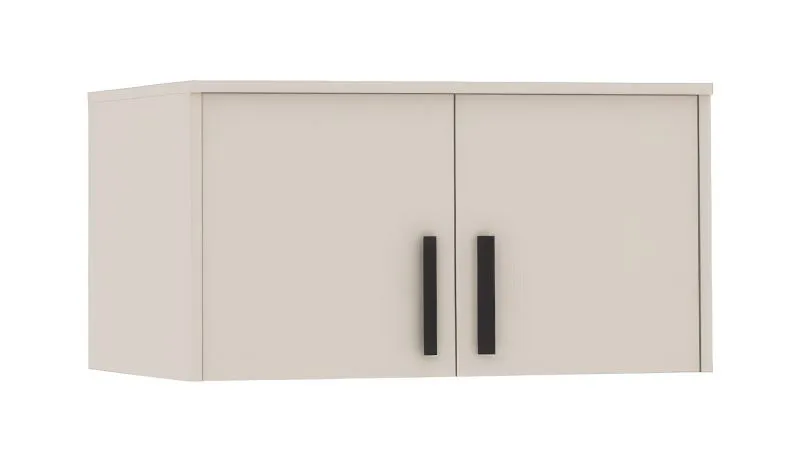 Schrankaufsatz für Fafe 21 | Farbe: Kaschmir | 2 Türen | 1 Fach | Soft-Close-Funktion | Maße: 75 x 54 x 40 cm | modernes Design