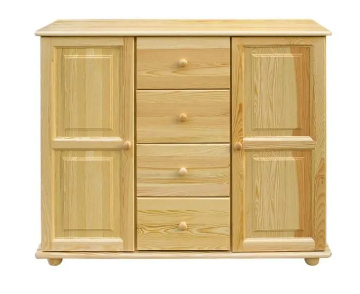 Sideboard, Kiefer massiv, Breite: 121 cm, Farbe: Natur Abbildung
