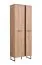 Garderobe Komplett - Set C Crina, 5-teilig, ein Schrank, ein Spiegel, eine Kommode, ein Schuhschrank mit Sitzkissen, eine Garderobe mit Spiegel, ABS-Kantenschutz