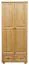 Kleiderschrank Massivholz natur 012 - Abmessung 190 x 80 x 60 cm (H x B x T)