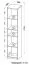 Jugendzimmer - Regal Alard 11, Farbe: Weiß - Abmessungen: 171 x 35 x 36 cm (H x B x T)