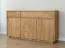 Kommode | Massivholz | Eichenholz geölt | 3 Türen | Push-to-open Funktion | 2 Schubladen | Soft-Close Funktion | 157 x 40 x 85 cm | 4 Fächer