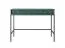 Moderner Schreibtisch mit zwei Schubladen Worthing 19, Farbe: Grün / Schwarz - Abmessungen: 78 x 104 x 50 cm (H x B x T)