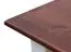 Couchtisch Gyronde 29, Kiefer massiv Vollholz, Farbe: Weiß / Walnuss - 70 x 70 x 48 cm (B x T x H)