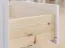 Vitrine Bresle 03, Kiefer massiv, Farbe: Weiß / Natur - Abmessungen: 140 x 95 x 41 cm (H x B x T)