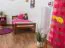 Kinderbett / Jugendbett "Easy Premium Line" K1/2n, Buche Vollholz massiv kirschrot lackiert - Liegefläche: 90 x 190 cm