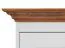 Kommode Gyronde 03, Kiefer massiv Vollholz, Farbe: Weiß / Eiche - 85 x 167 x 45 cm (H x B x T)