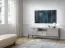 Wohnzimmer Komplett - Set P Worthing, 5-teilig, Farbe: Grau / Schwarz / Gold