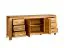 Robustes Esszimmer - Set C Balsa, 3-teilig, gewachst / geölt, Natur Eiche teilmassiv, mit gebürsteter Oberfläche, Saug- und Wischroboter geeignet, zeitloses Design