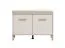 Garderobe Komplett - Set A Venac, 5-teilig, Farbe: Eiche Artisan / Kaschmir, ein Garderobenschrank, eine Kommode, ein Spiegel, ein Schuhschrank mit Sitzkissen und eine Garderobe mit sechs Haken