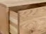 Wohnzimmer Komplett - Set B Sienne, 3-teilig, massives, geöltes und gebürstetes Wildeichenholz, Push-to-open Funktion, LED-Beleuchtung inkl., getöntes Glas