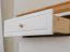 Schuhschrank Bresle 12 in Weiß / Natur mit Soft Closing System, 2 Holztüren, 1 Schublade, 1 Einlegeboden, 92 x 95 x 42 cm, aus finnischer Kiefer