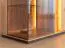 TV-Unterschrank Sienne 10 mit 60 x 185 x 43,5 cm, getöntes Glas, aus Massivholz Wildeiche, geölt, gebürstet, inkl. LED-Beleuchtung, viel Stauraum
