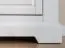 Vorzimmer Komplett - Set D Bresle, 3-teilig, in Weiß / Natur, Massivholz Kiefer, mit Schuhschrank, Spiegel, Schrank, runde Holzgriffe, hochwertige Verarbeitung