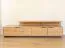 TV-Unterschrank, Hängeschrank Rania 04 für TV, 52 x 200 x 39 cm, aus geöltem Massivholz, in Eiche Natur, inkl. LED-Beleuchtung
