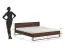 Doppelbett Tabak 02 | Farbe: Eiche Tabak | 169 x 210 x 91 cm | Liegefläche: 160 x 200 cm | hochwertiges Massivholz Eiche | für Schlafzimmer
