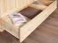 Kleiderschrank Holz natur 019 - Abmessung 190 x 133 x 60 cm (H x B x T)